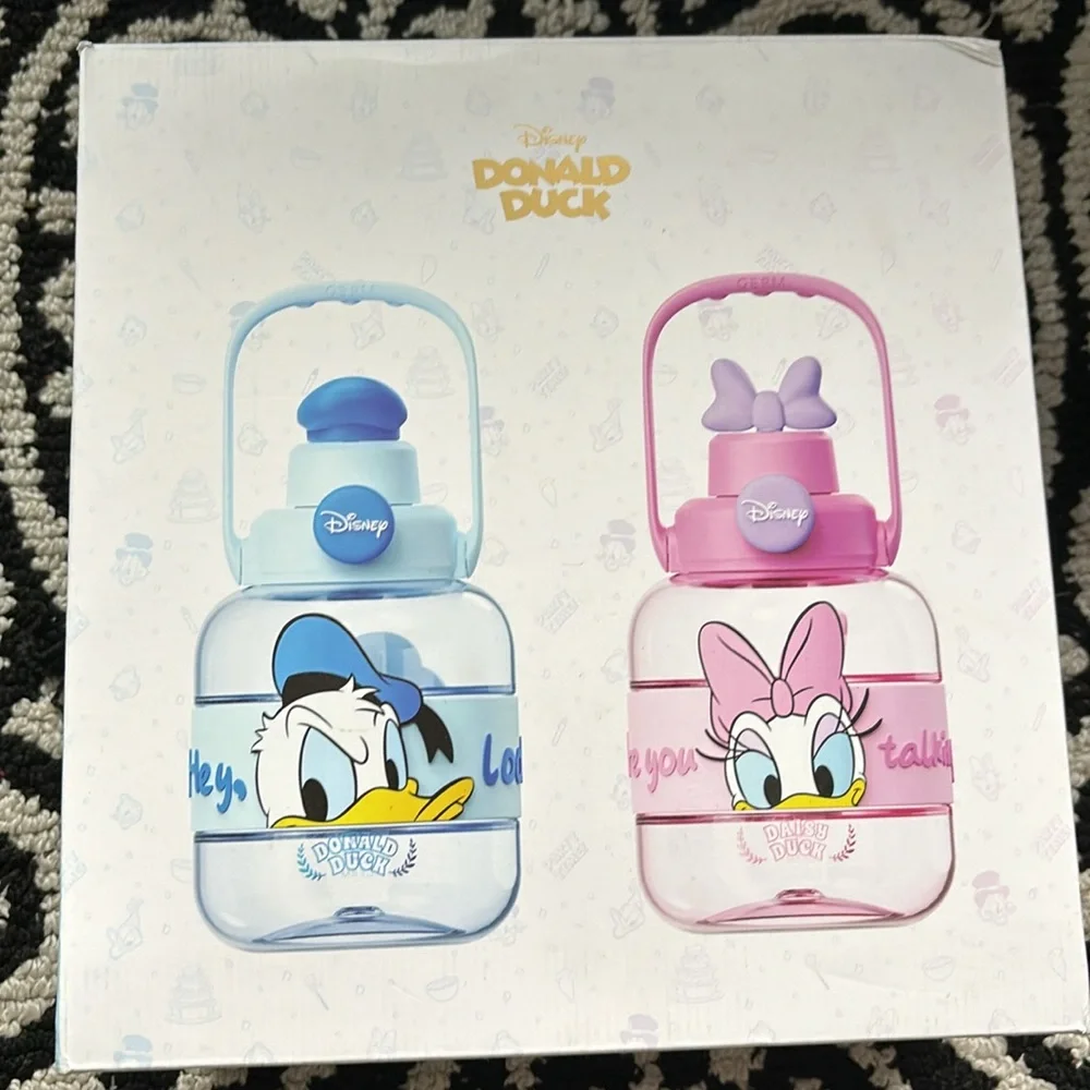 1-pack Disney Daisy Straw Hopper Bottle Water Bottle 1.1L gi… - Picture 1 of 11